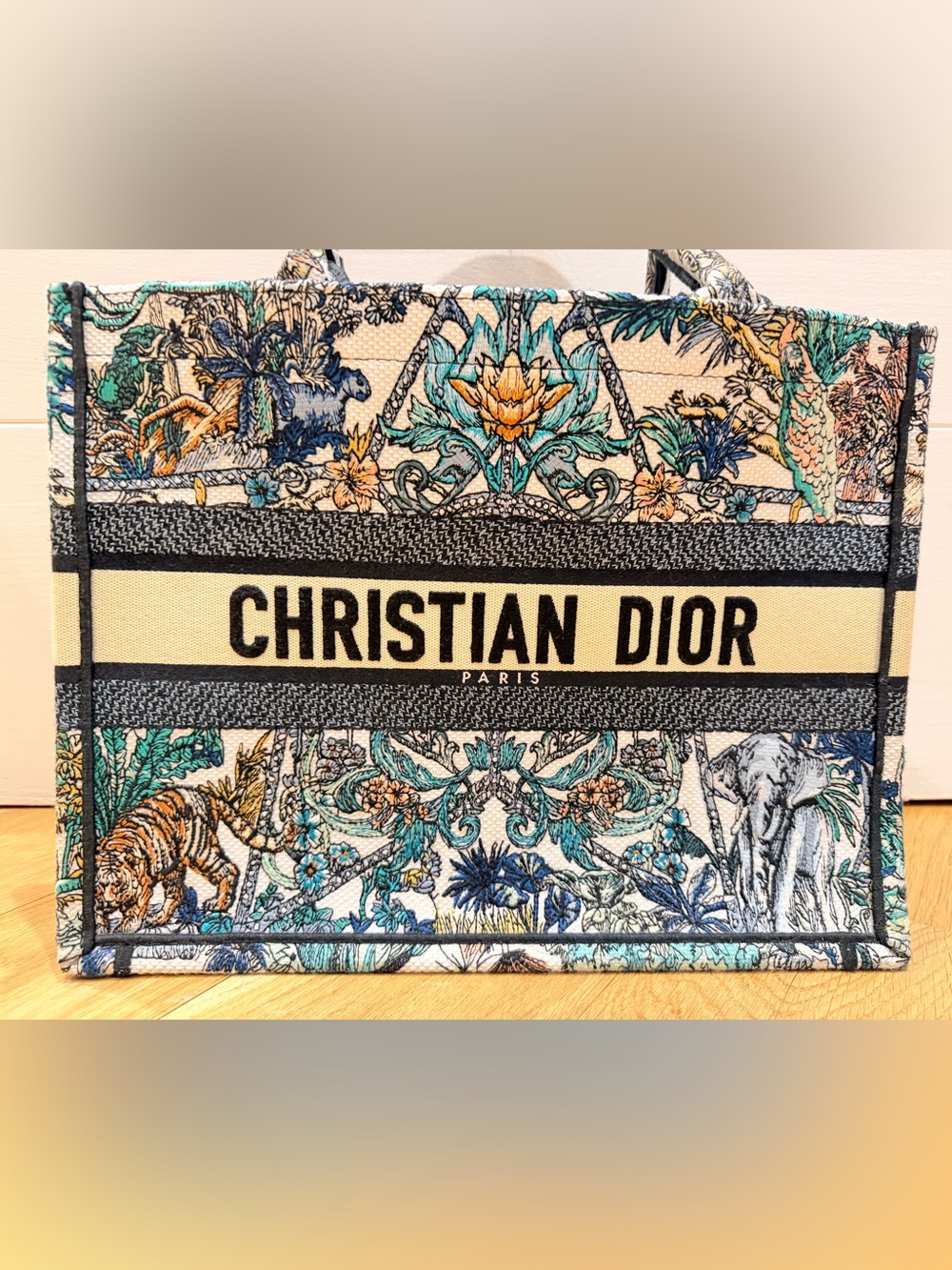 Christian Dior Canvas Toile de Jouy Tote NWOT - Picture 3 of 16